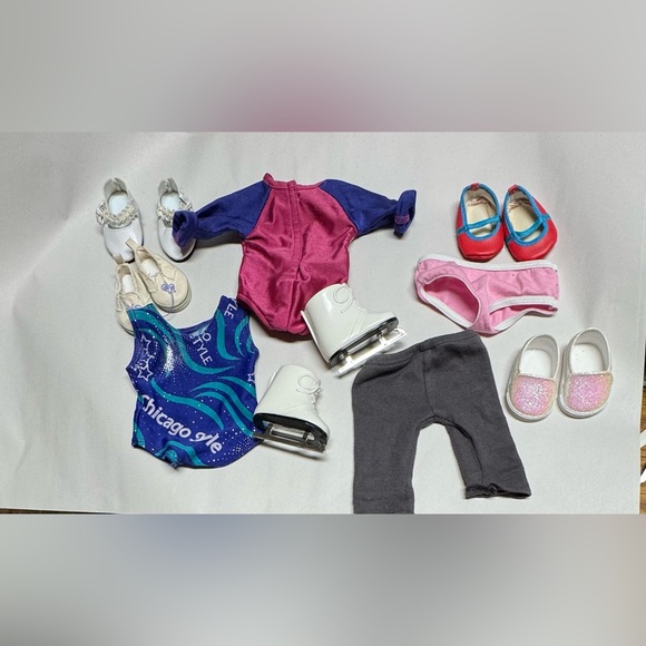 American Girl Gymnastics Bar, Clothes & Shoes Bundle - Picture 6 of 10